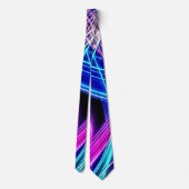 BOLO Mannen Turbo Abstract Satin Power Stropdas (Achterkant)