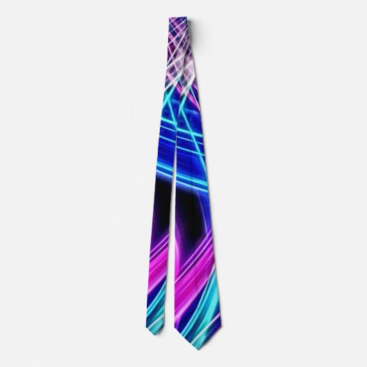 BOLO Mannen Turbo Abstract Satin Power Stropdas (Achterkant)