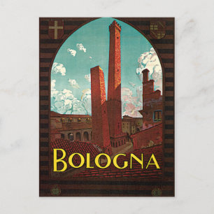 Bologna Bononia Italy Vintage Travel Briefkaart