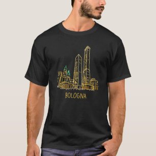 Bologna City Italië souvenir cadeau voor mannen Pr T-shirt