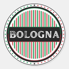 Bologna City Pride Emblem – Italian Identity Ronde Sticker