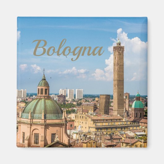 Bologna Emilia Romagna Italië Kgift Panorama Magneet (Voorkant)