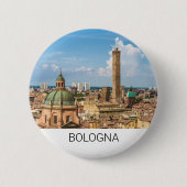Bologna Emilia-Romagna Italië Panorama Souvenir Ronde Button 5,7 Cm (Voorkant)