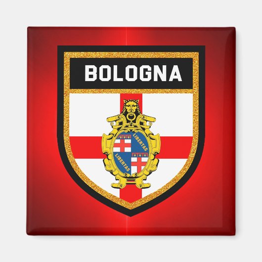 Bologna Flag Magneet (Voorkant)