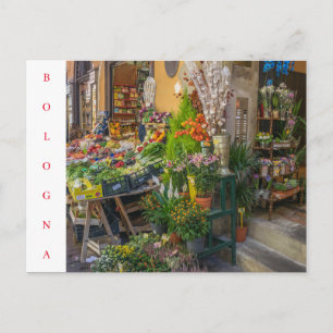 Bologna fruit en groenten winkel uitzicht briefkaa briefkaart