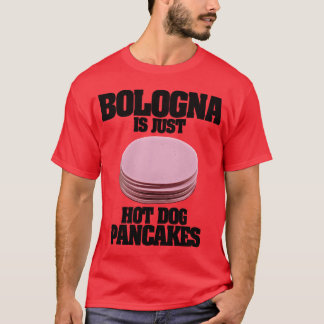 Bologna is gewoon hotdogpannenkoeken 80s vrienden t-shirt