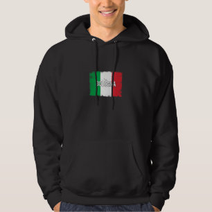 Bologna italiaanse stad met Italiaanse vlag Hoodie