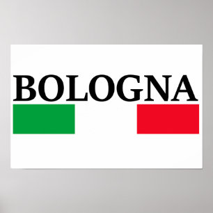 Bologna Italië, ik hou van Bologna Poster