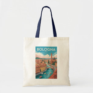 Bologna Italië Illustratie Reis Kunst Vintage Tote Bag