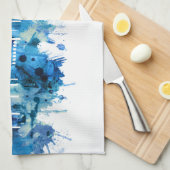 Bologna Italië Skyline Blue Theedoek (Quarter Fold)