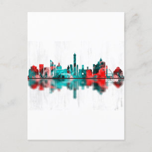Bologna Italy Skyline Uitnodiging Briefkaart