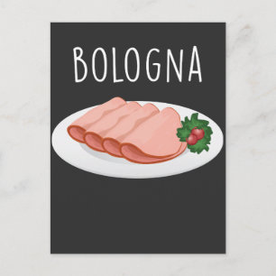 Bologna Sause Foodie Baloney Mortadella Lover Briefkaart