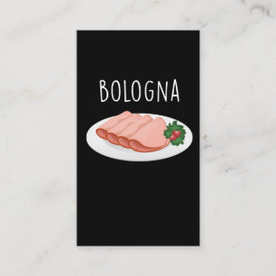 Bologna Sause Foodie Baloney Mortadella Lover Visitekaartje