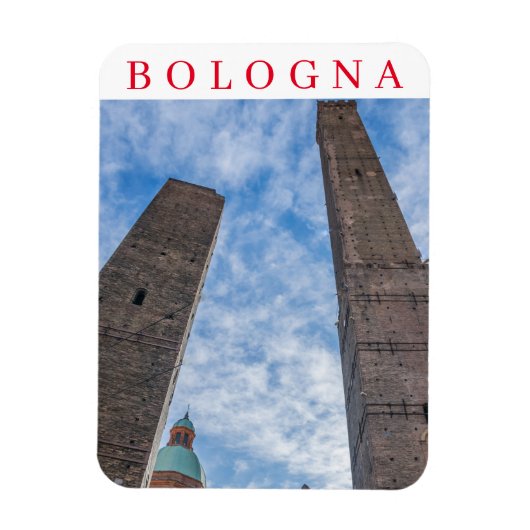 Bologna Two Towers fridge magnet Magneet (Verticaal)