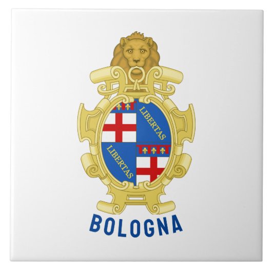 Bologna-wapen - Italië Tegeltje (Voorkant)