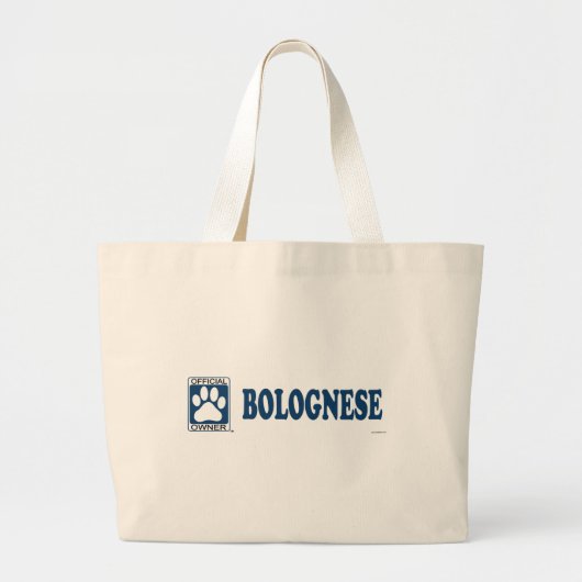 Bolognese Blue Grote Tote Bag (Voorkant)
