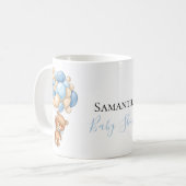 Bolosse Ours Teddy Blancs Bleu Café Mug (Devant gauche)