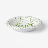 Bols En Carton 100e Soirée Centenaire Elégante Vert/Blanc (Angulaire)