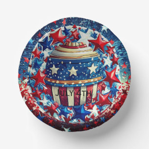 Bols En Carton 4 juillet Bowls en papier, Bowl en papier de 7 po