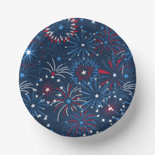 Bols En Carton 4 juillet feux