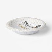 Bols En Carton 50 & Fabuleux Black Gold Glam Bowls en papier (Angulaire)