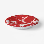 Bols En Carton Abstrait rouge et blanc (Angulaire)