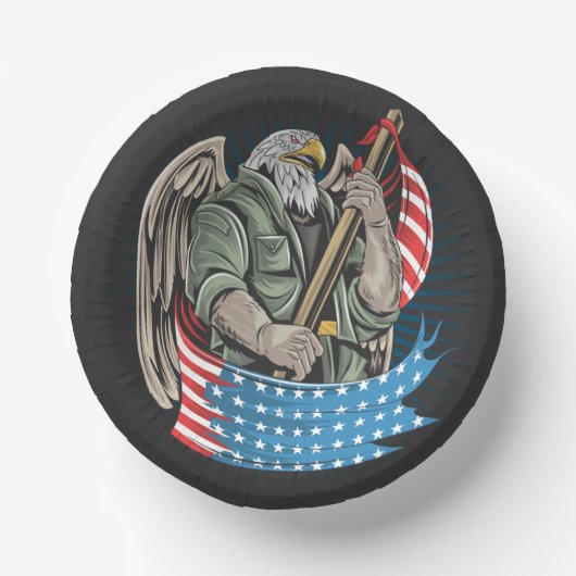 Bols En Carton Aigle d'Amérique (Recto)