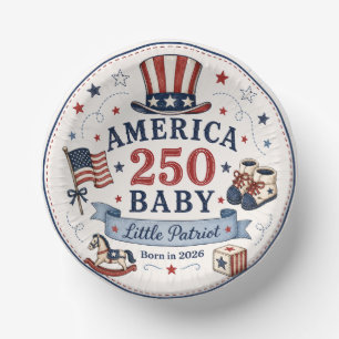 Bols En Carton America 250 Bébé / Petit Patriote
