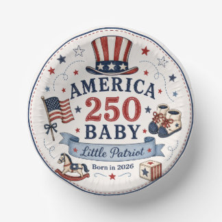 Bols En Carton America 250 Bébé / Petit Patriote