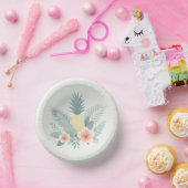 Bols En Carton Ananas floral & Hawaiian (Fête)