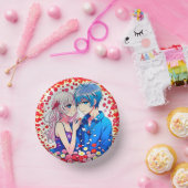 Bols En Carton Anime Couple Mariage unique (Fête)
