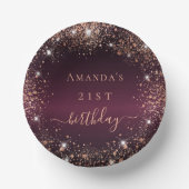 Bols En Carton Anniversaire de la Bourgogne rose (Recto)