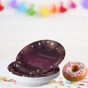 Bols En Carton Anniversaire de la Bourgogne rose