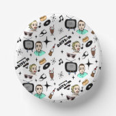 Bols En Carton Anniversaire des graphismes rétros des années 1950 (Recto)