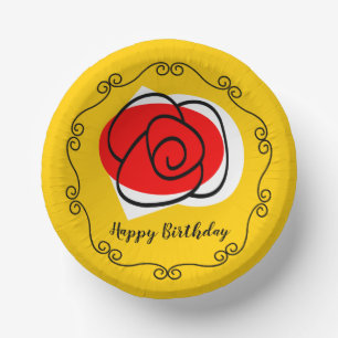 Bols En Carton Anniversaire du Rose espagnol