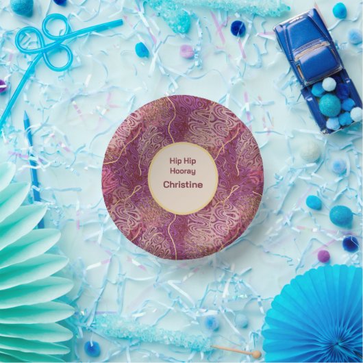 Bols En Carton Any Age Birthday Silhouette Stencil Art Pattern (Fête)