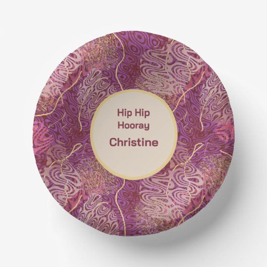 Bols En Carton Any Age Birthday Silhouette Stencil Art Pattern (Recto)