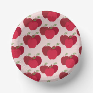 Bols En Carton Apple Motif Botte papier 7 pouces pour des fêtes o