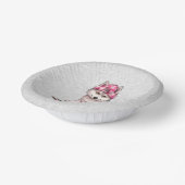 Bols En Carton Aquarelle Botte de papier Husky Sibérien (Angulaire)