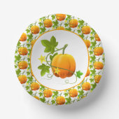 Bols En Carton Aquarelle Citrouille automne saison / Thanksgiving (Recto)