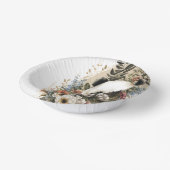 Bols En Carton Aquarelle mignonne Fleur sauvage Panda Ours Annive (Angulaire)