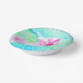 Bols En Carton Aquarelle Pastel Rose Lotus Fleurs (Angulaire)
