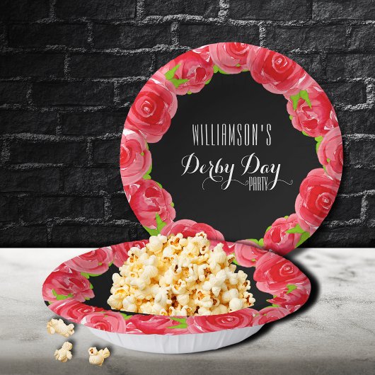 Bols En Carton Aquarelle Roses rouges Derby