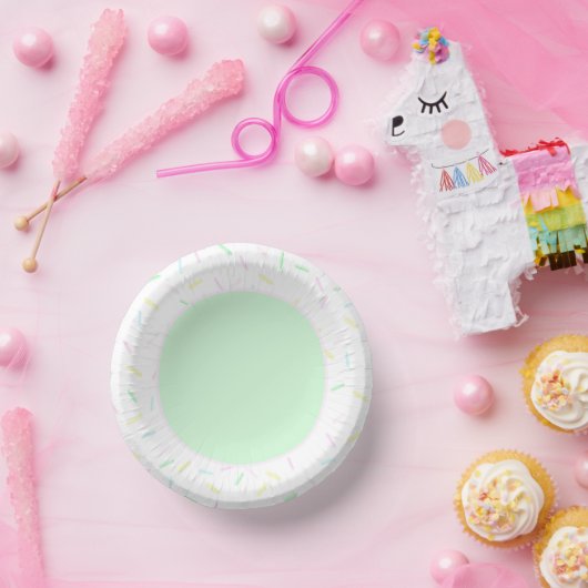 Bols En Carton Aquarelle Saupoudrer de glace (Fête)