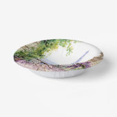 Bols En Carton Aquarelle Tour Eiffel Paris Café français (Angulaire)