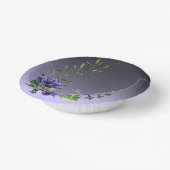 Bols En Carton Aquarelle violet Fleurs Papier Bowls (Angulaire)