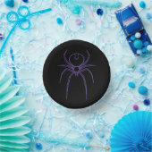 Bols En Carton Araignée en violet et noir (Fête)