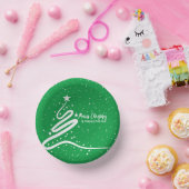 Bols En Carton Arbre de Noël et boeufs en papier de neige (Fête)