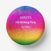 Bols En Carton Arc-en-ciel Purple Yellow Sparkday Party (Recto)