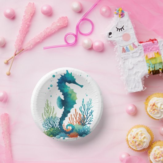 Bols En Carton art marin/de plage/côtier hippique (Fête)